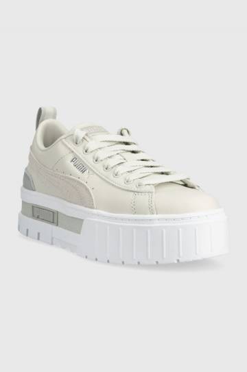 Ботинки Puma Mayze Lth цвет белый на платформе 381983-01 Ботинки Puma Mayze Lth цвет белый на платформе 381983-01