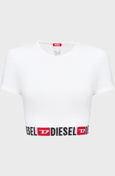 Женский белый топ IRMA-D-CORE T-SHIRT Белый L Diesel A18273 0NJAP