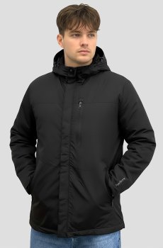 Куртка-ветровка черного цвета SB-TFBW-50430-black
