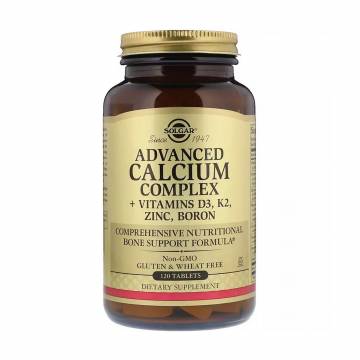 Витаминно-минеральный комплекс Solgar Advanced Calcium Complex + Vitamins D3, K2, Zinc, Boron, 120 таблеток Витаминно-минеральный комплекс Solgar Advanced Calcium Complex + Vitamins D3, K2, Zinc, Boron, 120 таблеток