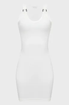 Женское белое платье SL CHRISTINA JEWEL D Белый S Guess W3GK24.KAQL2