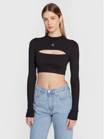Calvin Klein Jeans Светр J20J220446 Чорний Slim Fit Calvin Klein Jeans Светр J20J220446 Чорний Slim Fit