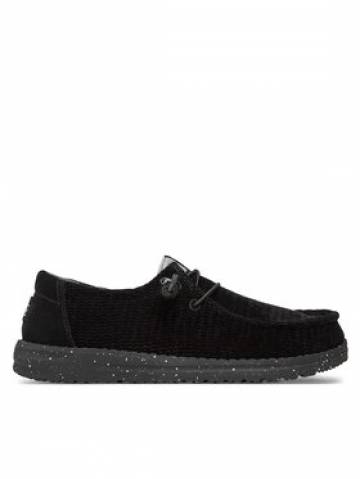 Hey Dude Туфлі Wendy Wave Corduroy 40195-001 Чорний Hey Dude Туфлі Wendy Wave Corduroy 40195-001 Чорний