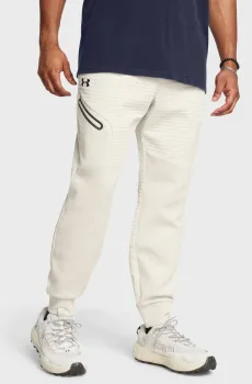 Мужские белые спортивные брюки UA Unstoppable Flc Txtr Jrg Белый L Under Armour 1386544-110