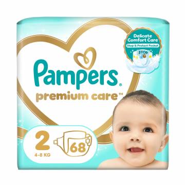 Подгузники Pampers Premium Care размер 2 (4-8 кг), 68 шт Подгузники Pampers Premium Care размер 2 (4-8 кг), 68 шт
