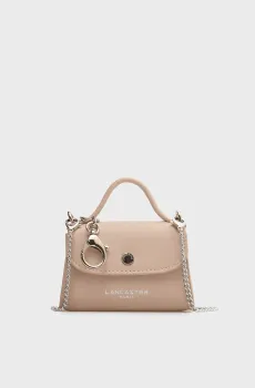 Женская пудровая кожаная сумка Розовый ONESIZE Lancaster 131-010-NUDECLAI