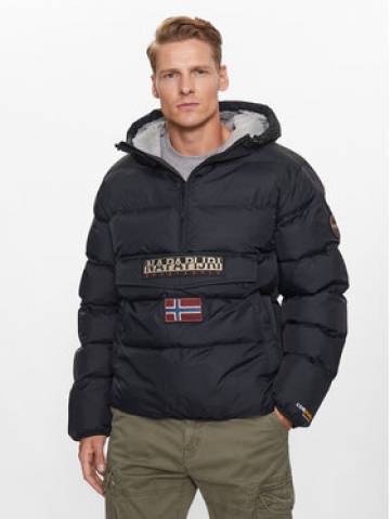 Napapijri Пуховик Rainforest NP0A4HMA Чорний Regular Fit Napapijri Пуховик Rainforest NP0A4HMA Чорний Regular Fit