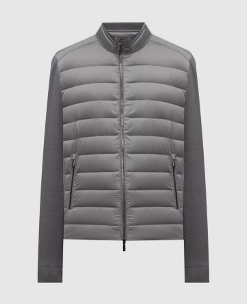 Серая пуховая куртка CATTANEO