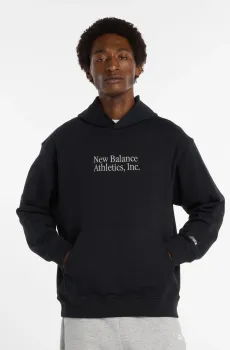 Мужское черное худи Athletics Черный L New Balance MT53925BK