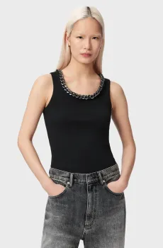 Женская черная майка LUCY Черный XS AllSaints W103JE