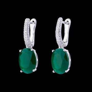 Серебряные серьги (фианиты) 122010 Серебряные серьги (фианиты) 122010