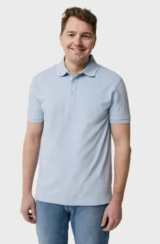 Мужское голубое поло Голубой XL Mexx MF007103241M