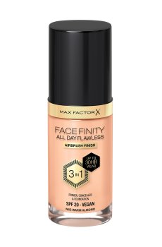 Тональная основа для лица Max Factor Facefinity All Day Flawless 3-In-1 Foundation SPF 20, 45 Warm Almond, 30 мл