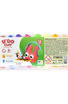 Набор для творчества Strateg UDO Clay от 3 лет, 10*10 г (41053)