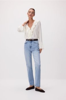 Reserved - Джинси mom fit з подовженою довжиною - синій - 832IU-05J