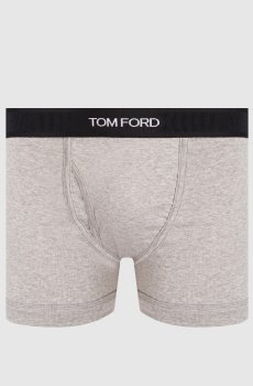 Серые меланжевые трусы-боксеры