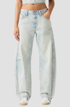 Женские голубые джинсы Baggy Dad Barrel Голубой 24-32 Levi’s® 0039A;0017