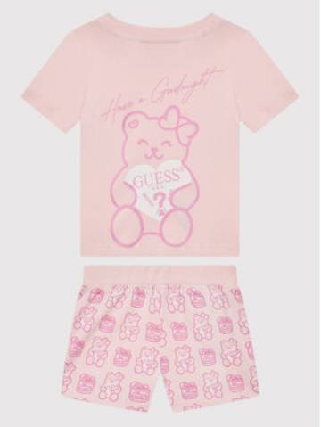 Guess Піжама H1BT07 K8HM0 Рожевий Regular Fit Guess Піжама H1BT07 K8HM0 Рожевий Regular Fit