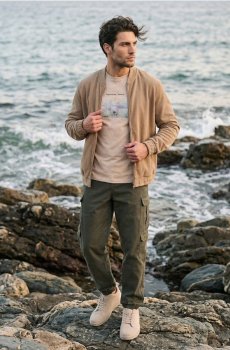 Штани cargo jogger - пильно-зелений