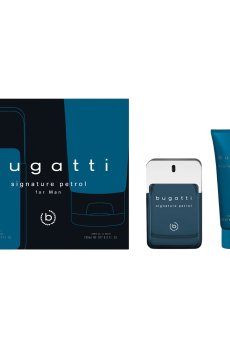 Уценка! Парфюмированный набор мужской Bugatti Signature Petrol (туалетная вода, 100 мл + гель для душа, 200 мл)