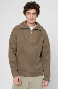Мужская коричневая кофта Коричневый S HUGO 50547002;032