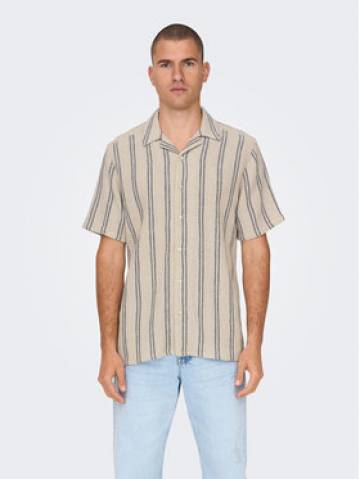 Only & Sons Сорочка 22025659 Бежевий Regular Fit Only & Sons Сорочка 22025659 Бежевий Regular Fit
