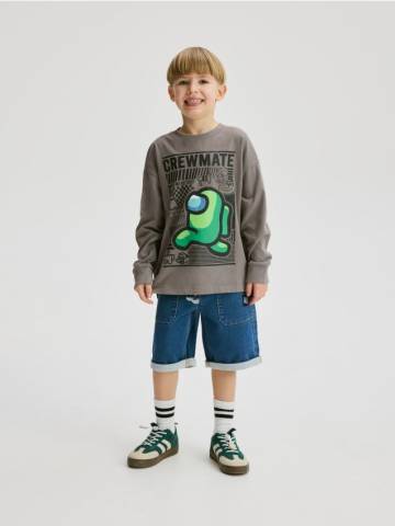 Reserved - Джинсові шорти - синій - 2490E-55J