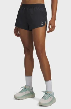 Женские черные шорты UA Halo Run Reflective Short-GRY Серый XS Under Armour 6012325-016