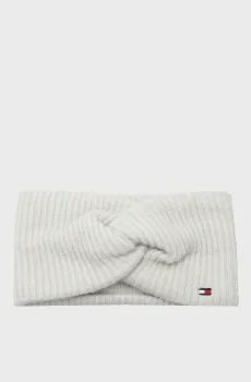 Женская серая повязка FLUFFY Серый ONESIZE Tommy Hilfiger AW0AW17778
