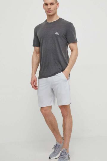 Футболка для бега Quiksilver Coastal цвет серый меланж Футболка для бега Quiksilver Coastal цвет серый меланж