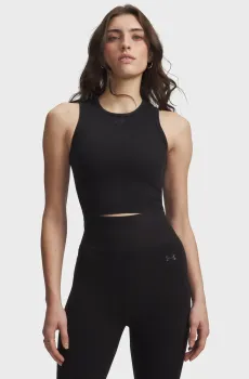 Женский черный топ Seamless Cotton Hand Tank-BLK Черный S Under Armour 6011132-008