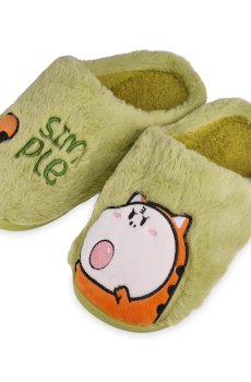 Женские комнатные тапочки 2Step закрытые, зеленые, размер 40-41 (WWSL2025-18-Grn)