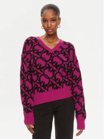 Pinko Светр Ovino 101575 A11F Рожевий Regular Fit Pinko Светр Ovino 101575 A11F Рожевий Regular Fit