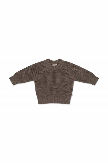 Детский хлопковый свитер Thats mine цвет коричневый