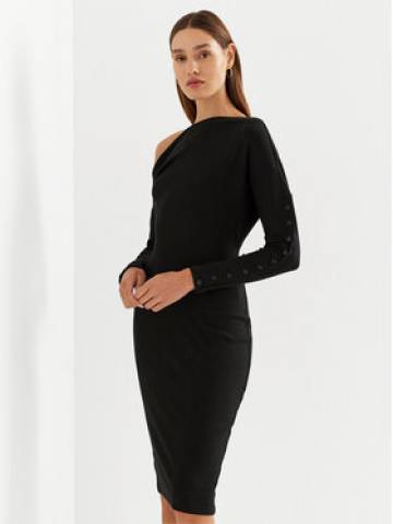 Lauren Ralph Lauren Повсякденна сукня 250925942001 Чорний Slim Fit Lauren Ralph Lauren Повсякденна сукня 250925942001 Чорний Slim Fit