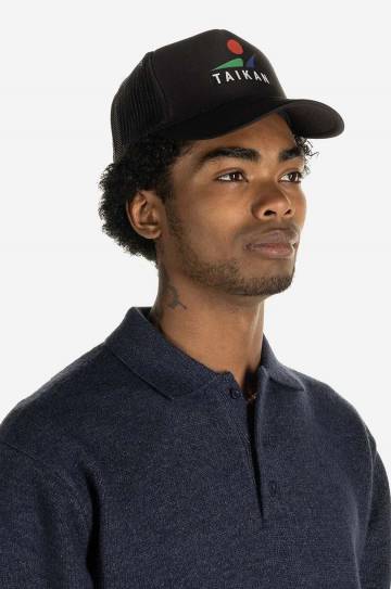 Кепка Taikan Trucker Cap цвет чёрный с принтом TA0004.BLK-BLK Кепка Taikan Trucker Cap цвет чёрный с принтом TA0004.BLK-BLK