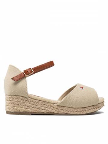 Tommy Hilfiger Еспадрильї Rope Wedge Sandal T3A7-32185-0048 M Бежевий Tommy Hilfiger Еспадрильї Rope Wedge Sandal T3A7-32185-0048 M Бежевий