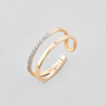 Золотое кольцо Minimal к128к-ч-15 15 Золотое кольцо Minimal к128к-ч-15 15