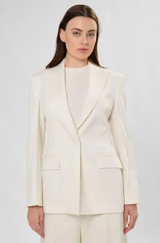 Женский белый шерстяной жакет Белый 32 BOSS 50553928;118