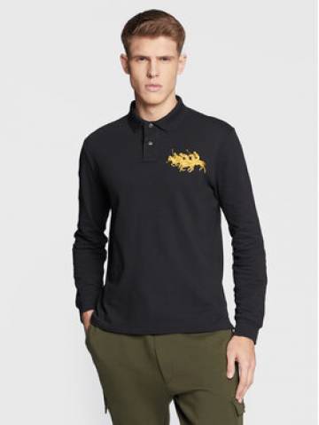 Polo Ralph Lauren Поло 710880188 Чорний Custom Slim Fit Polo Ralph Lauren Поло 710880188 Чорний Custom Slim Fit