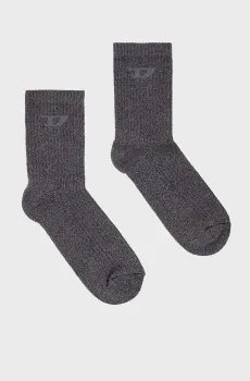 Мужские черные носки SKM-D-TENNIS-CREW-17.5-S Черный 35-38 Diesel A17882 0NKCB