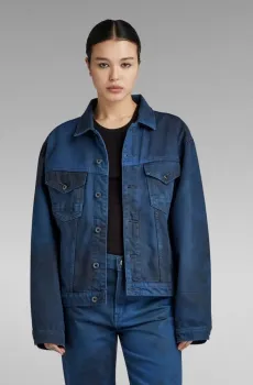 Женская темно-синяя джинсовая куртка Oversized Синий XS G-Star RAW D23643,D338