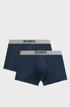 Мужские темно-синие боксеры (2 шт) Синий 3XL Atlantic 2MH-1203