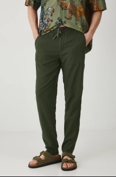 Брюки с примесью льна Medicine