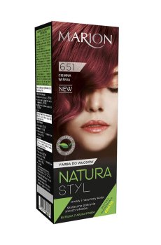 Уценка! Краска для волос Marion Natura Styl Hair Dye 651 Black Cherry, 90 мл
