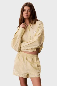 Женские желтые шорты в полоску GRAPHIC Желтый L Calvin Klein LV00QS7604