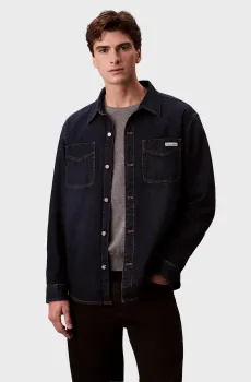 Мужская темно-синяя джинсовая рубашка SCARBOROUGH Синий M Calvin Klein Jeans LV04RD709G