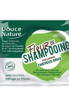 Твердый шампунь Douce Nature Fleur De Shampooing для жирных волос, 85 г