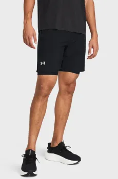 Мужские черные шорты UA LAUNCH 7 2-IN-1 SHORTS Черный S Under Armour 1382641-001
