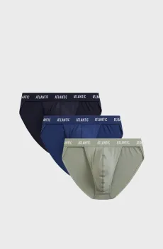 Мужские брифы (3 шт) Разноцветный L Atlantic 3MP-1576